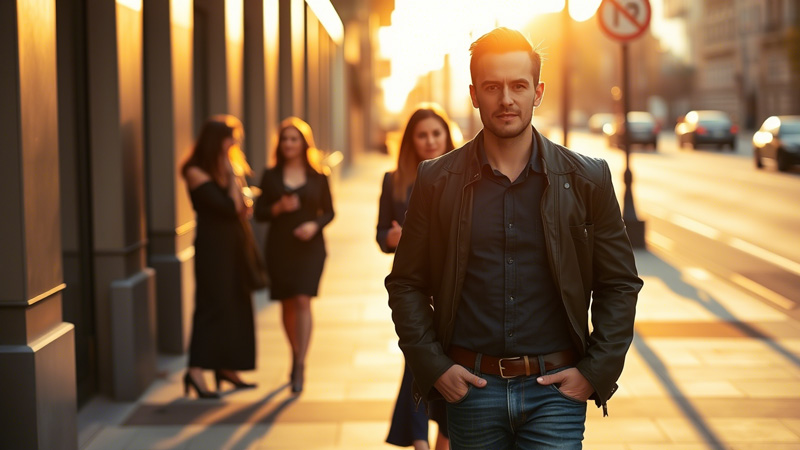 Man walking away from toxic relationships